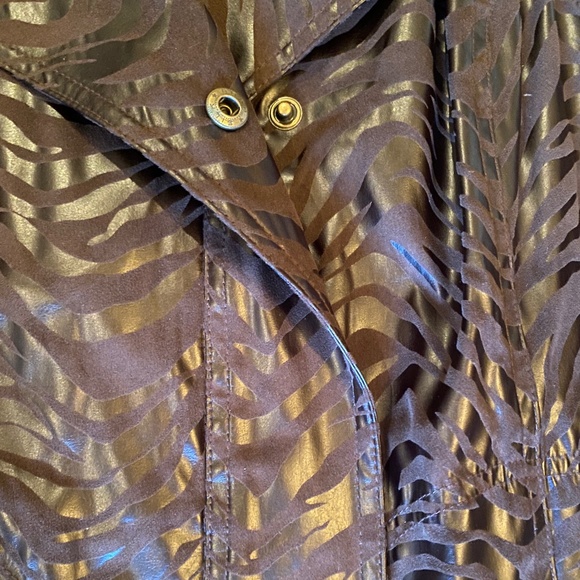 Zenergy by Chicos Brown Zebra Vest - Picture 3 of 5